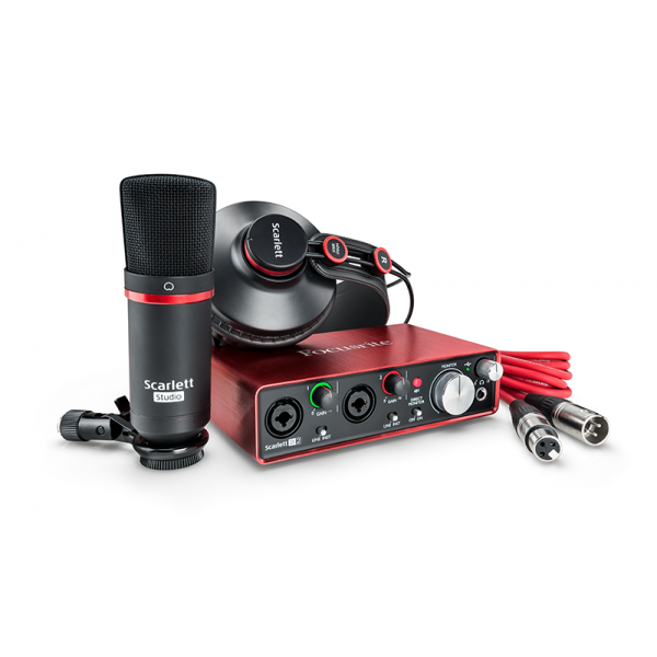 FOCUSRITE SCARLETT 2I2 STUDIO PACK 2ND bundle pack 